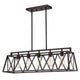 Ironclad Industrial 5 Light Oil Rubbed Bronze Island Pendant Ceiling Fixture 35’’ Wide CHL-CH2D011RB35-IL5