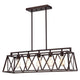 Ironclad Industrial 5 Light Oil Rubbed Bronze Island Pendant Ceiling Fixture 35" Wide