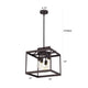 Chloe Lighting Ironclad Industrial 4 Light Oil Rubbed Bronze Large Pendant Ceiling Fixture15’’ Wide CHL-CH2D012RB15-DP4