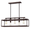 Ironclad Industrial 5 Light Oil Rubbed Bronze Island Pendant Ceiling Fixture 36’’ Wide CHL-CH2D012RB36-IL5