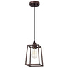 Chloe Lighting Ironclad Industrial 1 Light Oil Rubbed Bronze Mini Pendant Ceiling Fixture 6’’ Wide CHL-CH2D014RB06-DP1