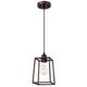 Chloe Lighting Ironclad Industrial 1 Light Oil Rubbed Bronze Mini Pendant Ceiling Fixture 6’’ Wide CHL-CH2D014RB06-DP1