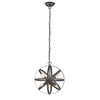 IRONCLAD Industrial-style 6 Light Rubbed Bronze Ceiling Pendant 17" Wide