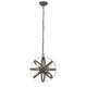 IRONCLAD Industrial-style 6 Light Rubbed Bronze Ceiling Pendant 17" Wide