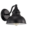Chloe Lighting Ironclad Industrial 1 Light Textured Black Indoor Wall Sconce 8’’ Wide CHL-CH2D094BK08-WS1