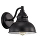 Chloe Lighting Ironclad Industrial 1 Light Textured Black Indoor Wall Sconce 8’’ Wide CHL-CH2D094BK08-WS1