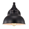 Chloe Lighting Ironclad Industrial 1 Light Textured Black Indoor Wall Sconce 8’’ Wide CHL-CH2D094BK08-WS1