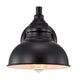 Chloe Lighting Ironclad Industrial 1 Light Textured Black Indoor Wall Sconce 8’’ Wide CHL-CH2D094BK08-WS1