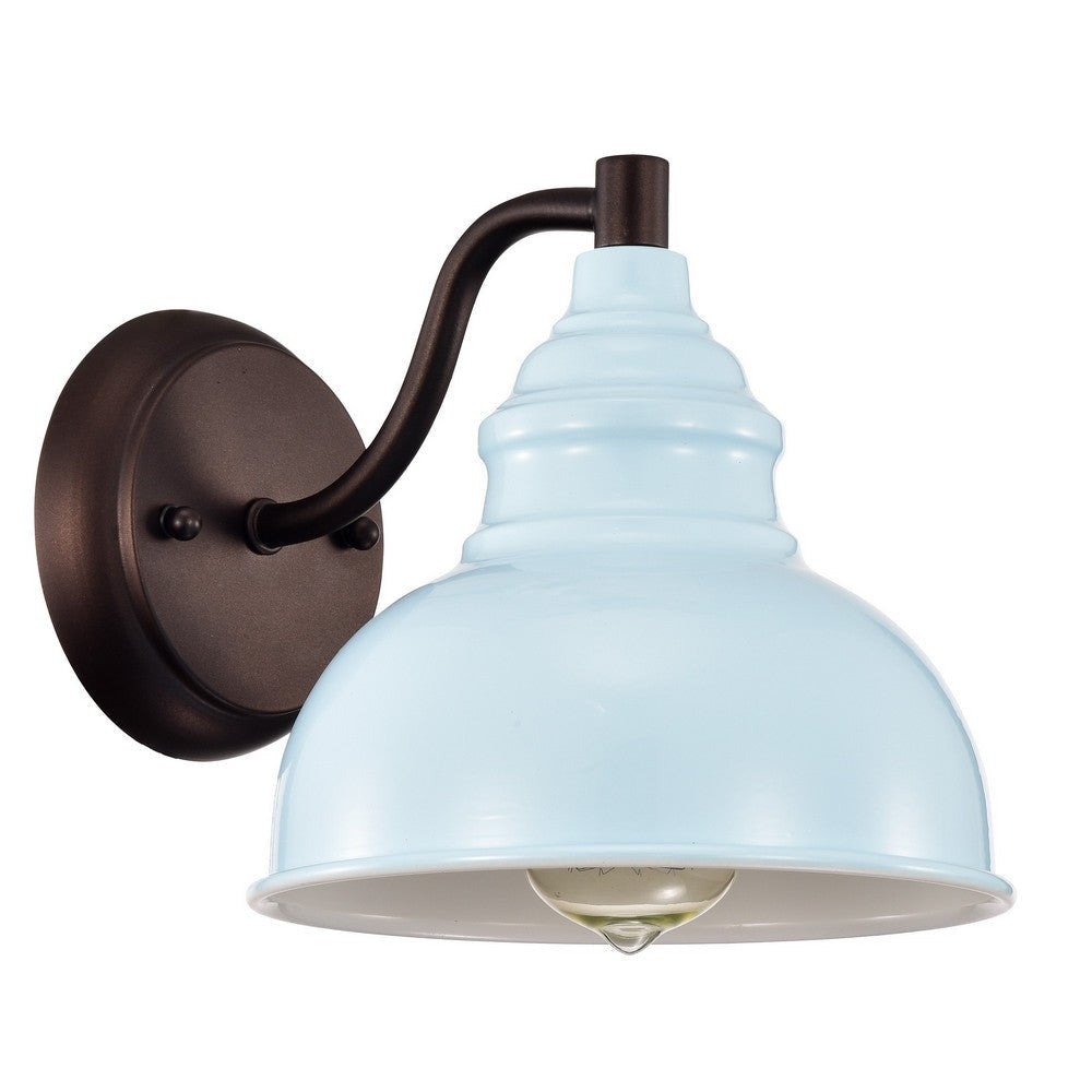 Ironclad Industrial 1 Light Oil Rubbed Bronze Indoor Wall Sconce 8’’ Wide CHL-CH2D094LB08-WS1