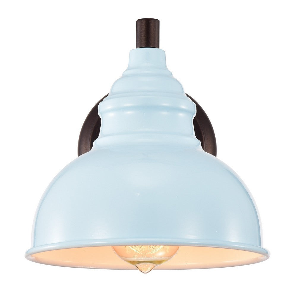 Ironclad Industrial 1 Light Oil Rubbed Bronze Indoor Wall Sconce 8’’ Wide CHL-CH2D094LB08-WS1