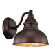 Ironclad Industrial 1 Light Oil Rubbed Bronze Indoor Wall Sconce 8" Wide