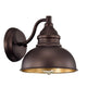 Ironclad Industrial 1 Light Oil Rubbed Bronze Indoor Wall Sconce 8’’ Wide CHL-CH2D094LB08-WS1