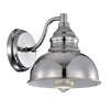 Chloe Lighting Ironclad Industrial 1 Light Chrome Indoor Wall Sconce 8’’ Wide CHL-CH2D095CM08-WS1