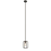 Lighting IRONCLAD Industrial 1 Light Rubbed Bronze Mini Ceiling Pendant 8’’ Wide CHL-CH2D124RB08-DP1