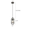 Lighting IRONCLAD Industrial 1 Light Rubbed Bronze Mini Ceiling Pendant 5.5’’ Wide CHL-CH2D126RB06-DP1