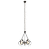 Lighting IRONCLAD Industrial 5 Light Rubbed Bronze Ceiling Pendant 23’’ Wide CHL-CH2D127RB23-DP5