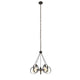 Lighting IRONCLAD Industrial 5 Light Rubbed Bronze Ceiling Pendant 23’’ Wide CHL-CH2D127RB23-DP5