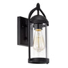 Chloe Lighting Hollis Transitional 1 Light Textured Black Outdoor Wall Sconce 13’’ Height CHL-CH2D211BK13-OD1