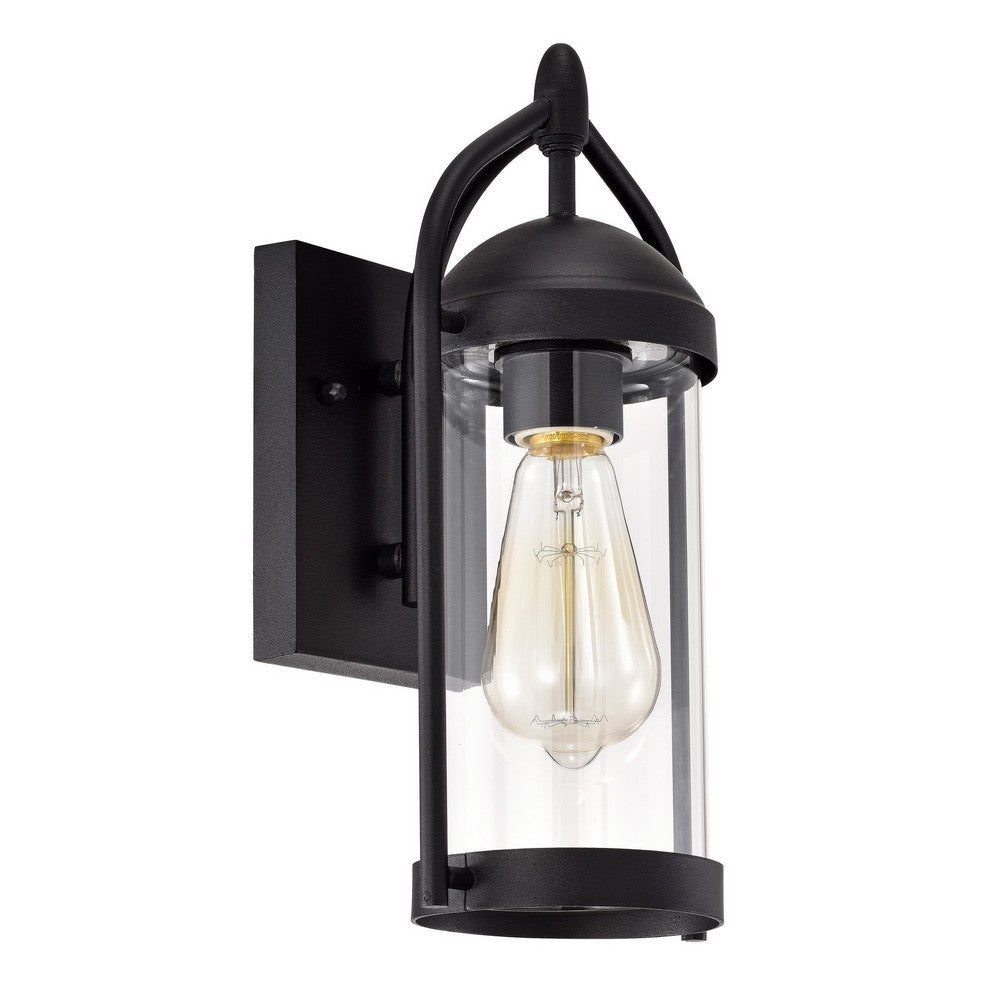Chloe Lighting Hollis Transitional 1 Light Textured Black Outdoor Wall Sconce 13’’ Height CHL-CH2D211BK13-OD1