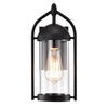 Chloe Lighting Hollis Transitional 1 Light Textured Black Outdoor Wall Sconce 13’’ Height CHL-CH2D211BK13-OD1