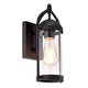 Chloe Lighting Hollis Transitional 1 Light Textured Black Outdoor Wall Sconce 13" Height