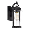 Chloe Lighting Hollis Transitional 1 Light Textured Black Outdoor Wall Sconce 15’’ Height CHL-CH2D211BK15-OD1