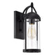Chloe Lighting Hollis Transitional 1 Light Textured Black Outdoor Wall Sconce 15’’ Height CHL-CH2D211BK15-OD1
