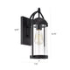 Chloe Lighting Hollis Transitional 1 Light Textured Black Outdoor Wall Sconce 15’’ Height CHL-CH2D211BK15-OD1