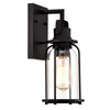 Chloe Lighting Clarke Transitional 1 Light Textured Black Outdoor Wall Sconce 13" Height