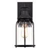 Chloe Lighting Clarke Transitional 1 Light Textured Black Outdoor Wall Sconce 15’’ Height CHL-CH2D212BK15-OD1