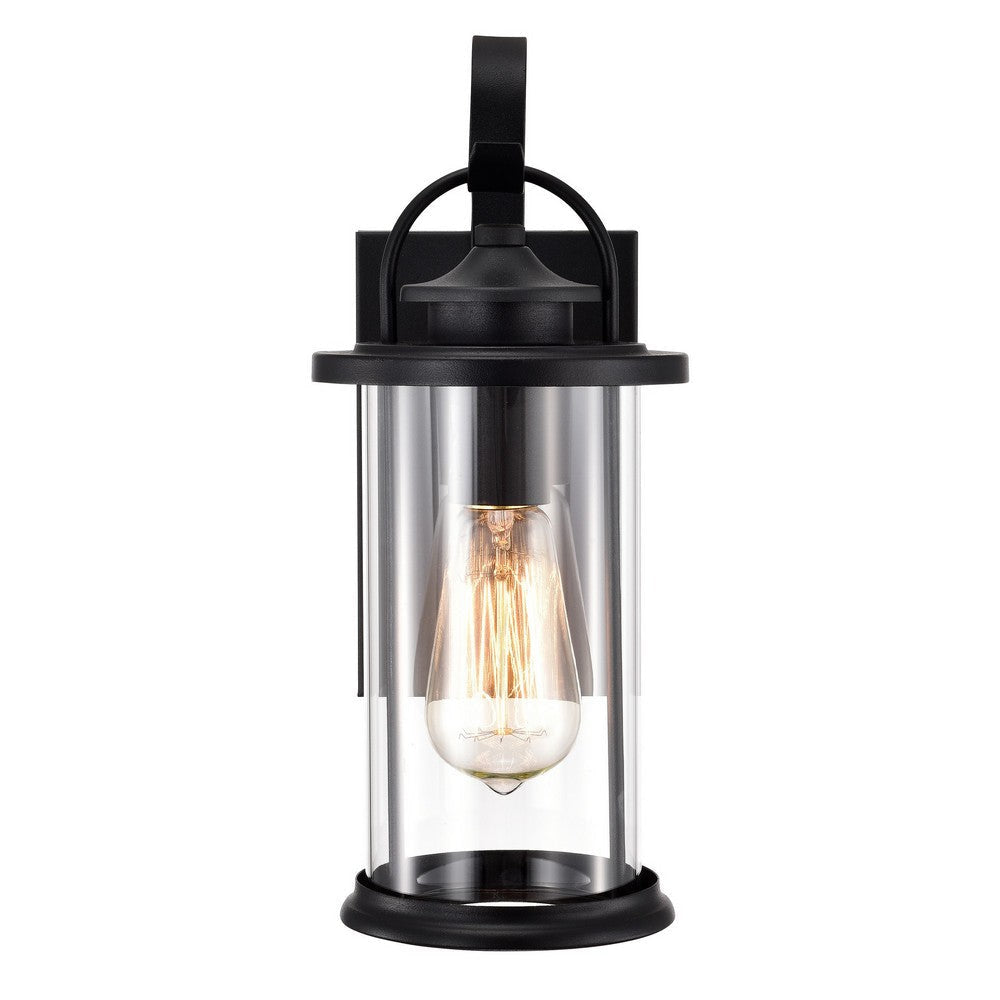 Chloe Lighting Ainsley Transitional 1 Light Textured Black Outdoor Wall Sconce 13’’ Height CHL-CH2D213BK13-OD1