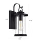 Chloe Lighting Ainsley Transitional 1 Light Textured Black Outdoor Wall Sconce 15’’ Height CHL-CH2D213BK15-OD1