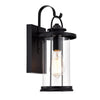 Chloe Lighting Ainsley Transitional 1 Light Textured Black Outdoor Wall Sconce 15" Height