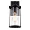 Chloe Lighting Landry Transitional 1 Light Textured Black Outdoor Wall Sconce 13’’ Height CHL-CH2D214BK13-OD1