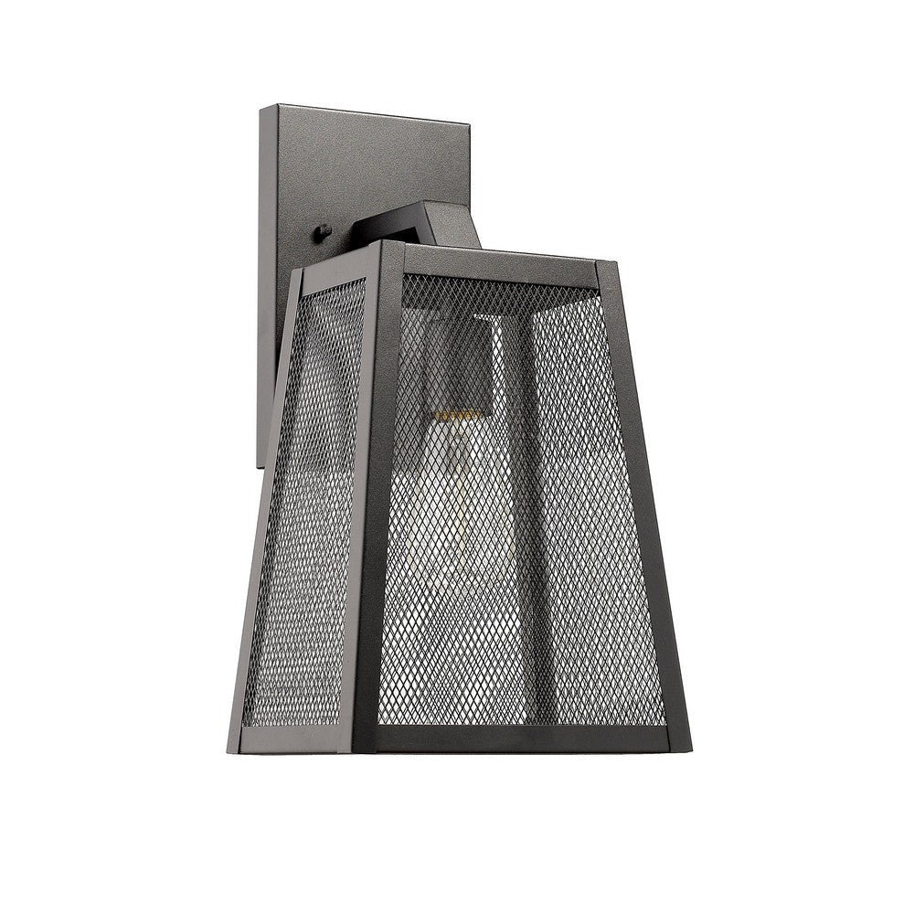Lighting EMERSON Industrial 1 Light Textured Black Outdoor Wall Sconce 15’’ Tall CHL-CH2D286BK15-OD1