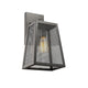 Lighting EMERSON Industrial 1 Light Textured Black Outdoor Wall Sconce 15" Tall