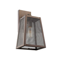 Lighting EMERSON Industrial 1 Light Rubbed Bronze Outdoor Wall Sconce 15" Tall