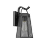 Lighting HARPER Industrial 1 Light Textured Black Outdoor Wall Sconce 12’’ Tall CHL-CH2D288BK12-OD1