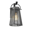 Lighting HARPER Industrial 1 Light Textured Black Outdoor Wall Sconce 12’’ Tall CHL-CH2D288BK12-OD1