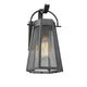Lighting HARPER Industrial 1 Light Textured Black Outdoor Wall Sconce 12’’ Tall CHL-CH2D288BK12-OD1