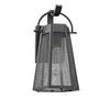 Lighting HARPER Industrial 1 Light Textured Black Outdoor Wall Sconce 12’’ Tall CHL-CH2D288BK12-OD1
