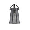 Lighting HARPER Industrial 1 Light Textured Black Outdoor Wall Sconce 12’’ Tall CHL-CH2D288BK12-OD1
