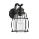 Lighting CHARLOTTE Industrial 1 Light Textured Black Outdoor Wall Sconce 11’’ Tall CHL-CH2D291BK11-OD1