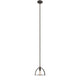 Lighting IRONCLAD Industrial 1 Light Rubbed Bronze Mini Ceiling Pendant 9’’ Wide CHL-CH2D503RB09-DP1