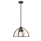 Lighting IRONCLAD Industrial 3 Light  Rubbed Bronze Ceiling Pendant 16" Wide
