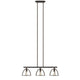 Lighting IRONCLAD Industrial 3 Light Rubbed Bronze Island Pendant 35’’ Wide CHL-CH2D503RB35-IL3