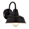 Chloe Lighting Ironclad Industrial 1 Light Textured Black Indoor Wall Sconce 9" Wide