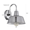 Chloe Lighting Ironclad Industrial 1 Light Chrome Indoor Wall Sconce 9’’ Wide CHL-CH2D702CM09-WS1