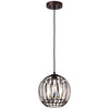 Chloe Lighting Eliana Transitional 1 Light Oil Rubbed Bronze Mini Pendant Ceiling Fixture 9" Wide
