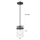 Chloe Lighting Nova Transitional 1 Light Textured Black Mini Pendant Ceiling Fixture 6’’ Wide CHL-CH2D805BK06-DP1